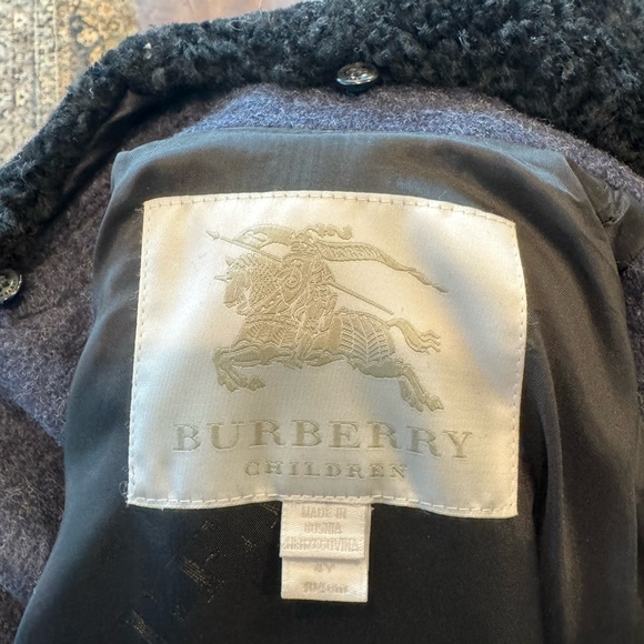 BURBERRY KIDS 4 wool/cashmere peacoat - Picture 9 of 9